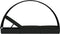 vidaXL - Ligbed - met - rond - dak - 211x57x140 - cm - poly - rattan - zwart