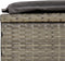 vidaXL - Ligbed - met - rond - dak - 211x57x140 - cm - poly - rattan - grijs