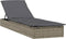 vidaXL - Ligbed - met - rond - dak - 211x57x140 - cm - poly - rattan - grijs
