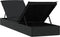 vidaXL - Ligbed - met - tafel - 1 - st - poly - rattan - zwart