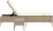 vidaXL - Ligbed - met - tafel - en - kussen - poly - rattan - beige