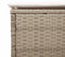 vidaXL - Ligbed - met - tafel - en - kussen - poly - rattan - beige