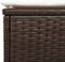 vidaXL - Ligbed - met - tafel - en - kussen - poly - rattan - bruin