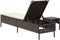 vidaXL - Ligbed - met - tafel - en - kussen - poly - rattan - bruin