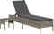 vidaXL - Ligbed - met - tafel - en - kussen - poly - rattan - grijs