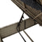 vidaXL - Ligbed - met - tafel - en - kussen - poly - rattan - grijs