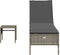 vidaXL - Ligbed - met - tafel - en - kussen - poly - rattan - grijs