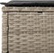 vidaXL - Ligbed - met - tafel - en - kussen - poly - rattan - lichtgrijs