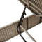 vidaXL - Ligbed - met - tafel - en - kussen - poly - rattan - lichtgrijs