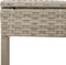 vidaXL - Ligbed - met - tafel - en - kussen - poly - rattan - lichtgrijs