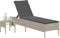 vidaXL - Ligbed - met - tafel - en - kussen - poly - rattan - lichtgrijs