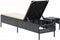 vidaXL - Ligbed - met - tafel - en - kussen - poly - rattan - zwart