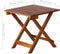 vidaXL - Ligbed - met - tafel - massief - acaciahout - bruin