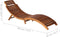 vidaXL - Ligbed - met - tafel - massief - acaciahout - bruin