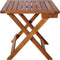 vidaXL - Ligbed - met - tafel - massief - acaciahout - bruin
