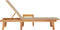 vidaXL - Ligbed - met - tafel - massief - acaciahout - en - textileen - taupe
