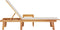 vidaXL - Ligbed - met - tafel - massief - acaciahout - en - textileen - grijs