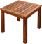 vidaXL - Ligbed - met - tafel - massief - acaciahout - en - textileen