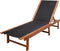 vidaXL - Ligbed - met - tafel - massief - acaciahout - en - textileen