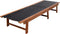 vidaXL - Ligbed - met - tafel - massief - acaciahout - en - textileen