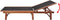 vidaXL - Ligbed - met - tafel - massief - acaciahout - en - textileen