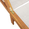 vidaXL - Ligbed - met - tafel - massief - acaciahout - en - textileen - grijs