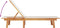 vidaXL - Ligbed - met - tafel - massief - acaciahout - en - textileen - grijs