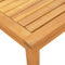 vidaXL - Ligbed - met - tafel - massief - acaciahout - en - textileen - blauw