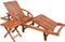 vidaXL - Ligbed - met - tafel - massief - acaciahout