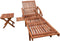 vidaXL - Ligbed - met - tafel - massief - acaciahout