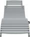 vidaXL - Ligbed - met - tafeltje - massief - acaciahout - grijs
