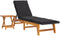 vidaXL - Ligbed - met - tafeltje - poly - rattan - en - massief - acaciahout