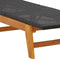 vidaXL - Ligbed - met - tafeltje - poly - rattan - en - massief - acaciahout
