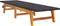 vidaXL - Ligbed - met - tafeltje - poly - rattan - en - massief - acaciahout