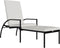 vidaXL - Ligbed - met - voetensteun - polyetheen - rattan - zwart