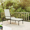 vidaXL - Ligbed - met - voetensteun - polyetheen - rattan - zwart