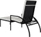 vidaXL - Ligbed - met - voetensteun - polyetheen - rattan - zwart