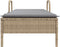 vidaXL - Ligbed - met - wielen - en - kussen - poly - rattan - beige