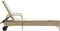 vidaXL - Ligbed - met - wielen - en - kussen - poly - rattan - beige