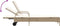 vidaXL - Ligbed - met - wielen - en - kussen - poly - rattan - beige