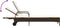 vidaXL - Ligbed - met - wielen - en - kussen - poly - rattan - bruin
