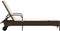 vidaXL - Ligbed - met - wielen - en - kussen - poly - rattan - bruin