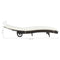 vidaXL - Ligbed - met - wielen - en - kussen - poly - rattan - bruin