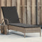 vidaXL - Ligbed - met - wielen - en - kussen - poly - rattan - grijs