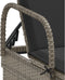 vidaXL - Ligbed - met - wielen - en - kussen - poly - rattan - grijs