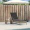 vidaXL - Ligbed - met - wielen - en - kussen - poly - rattan - grijs