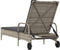 vidaXL - Ligbed - met - wielen - en - kussen - poly - rattan - grijs