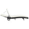 vidaXL - Ligbed - met - wielen - en - kussen - poly - rattan - zwart
