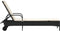 vidaXL - Ligbed - met - wielen - en - kussen - poly - rattan - zwart
