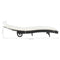 vidaXL - Ligbed - met - wielen - en - kussen - poly - rattan - zwart